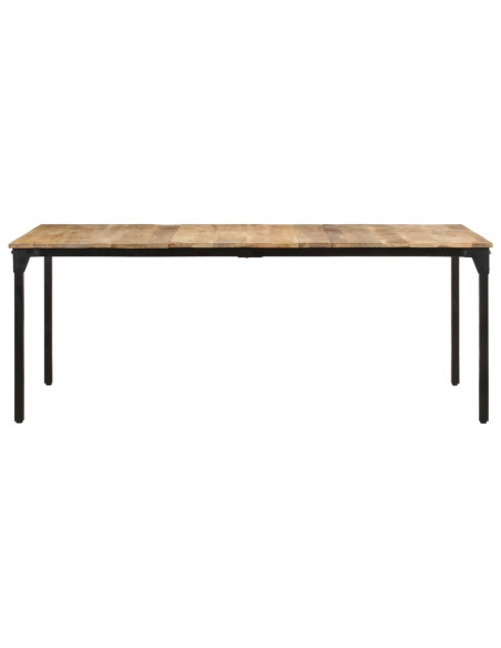 Tavolo da Pranzo 200x100x76 cm in Legno di Mango Grezzo