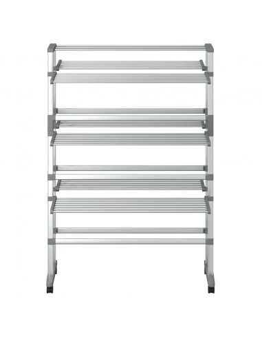 Stendibiancheria con Ruote 89x64x129 cm in Alluminio