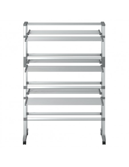 Stendibiancheria con Ruote 89x64x129 cm in Alluminio