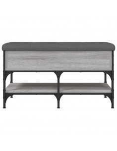 Panca Porta Scarpe Grigio Sonoma 82x42x45 cm Legno Multistrato 2