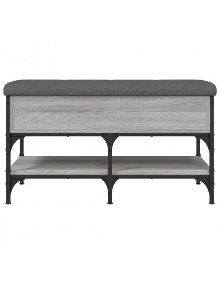 Panca Porta Scarpe Grigio Sonoma 82x42x45 cm Legno Multistrato