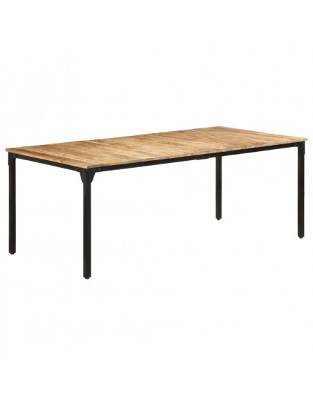 Tavolo da Pranzo 200x100x76 cm in Legno di Mango Grezzo
