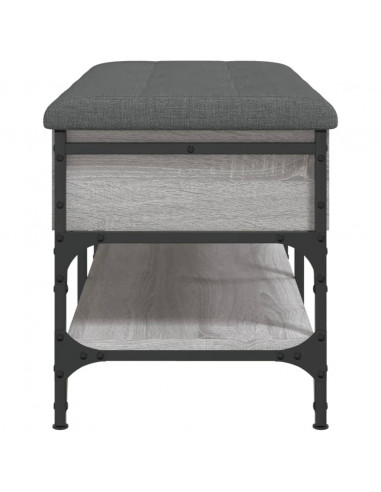 Panca Porta Scarpe Grigio Sonoma 82x42x45 cm Legno Multistrato
