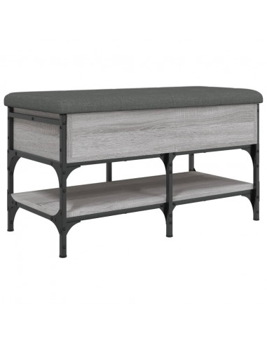 Panca Porta Scarpe Grigio Sonoma 82x42x45 cm Legno Multistrato