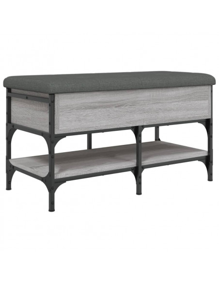 Panca Porta Scarpe Grigio Sonoma 82x42x45 cm Legno Multistrato