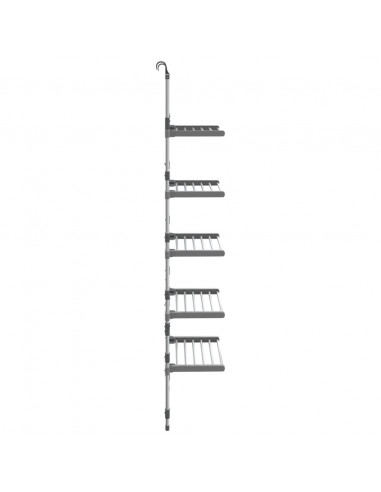 Stendibiancheria Pensile a 5 Livelli in Alluminio