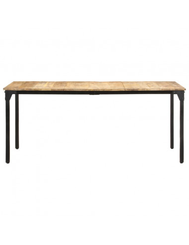 Tavolo da Pranzo 180x90x76 cm in Legno Massello di Mango Grezzo