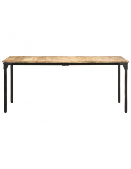 Tavolo da Pranzo 180x90x76 cm in Legno Massello di Mango Grezzo