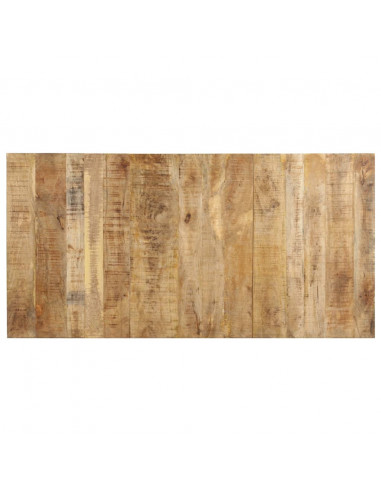 Tavolo da Pranzo 180x90x76 cm in Legno Massello di Mango Grezzo