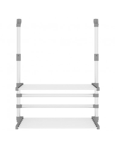 Stendino per Balcone 54x25x42 cm in Alluminio
