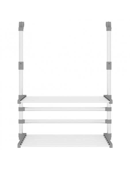 Stendino per Balcone 54x25x42 cm in Alluminio