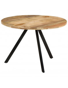 Tavolo da Pranzo 110x75 cm in Legno Massello di Mango 2