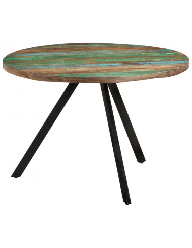 Tavolo da Pranzo 110x75 cm in Legno Massello di Recupero