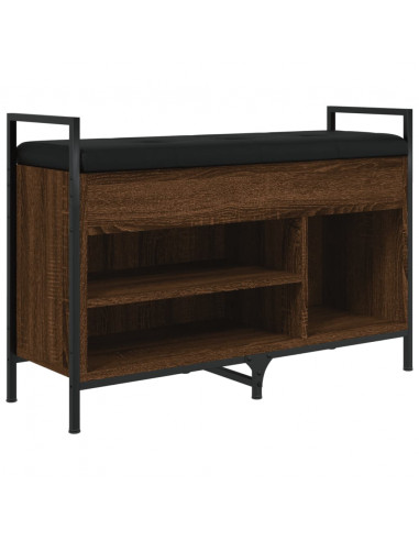 Panca Porta Scarpe Rovere Marrone 85,5x32x57,5 cm