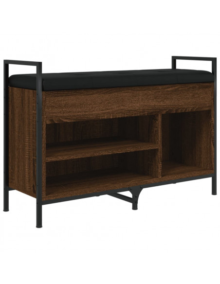 Panca Porta Scarpe Rovere Marrone 85,5x32x57,5 cm