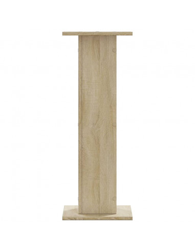 Supporti Altoparlanti 2 pz Rovere 30x30x80 cm in Multistrato