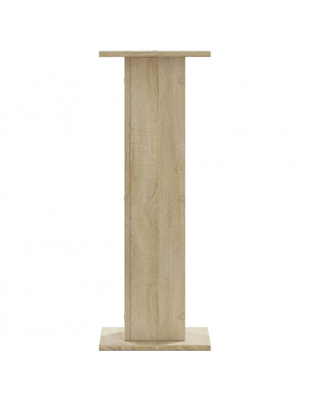 Supporti Altoparlanti 2 pz Rovere 30x30x80 cm in Multistrato