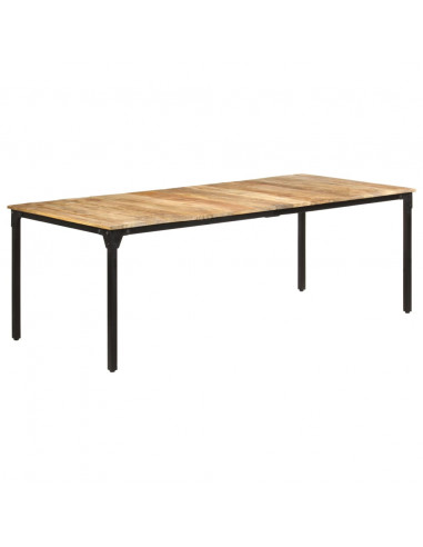 Tavolo da Pranzo 220x100x76 cm in Legno di Mango Grezzo