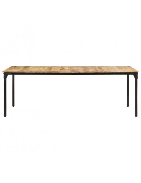 Tavolo da Pranzo 220x100x76 cm in Legno di Mango Grezzo