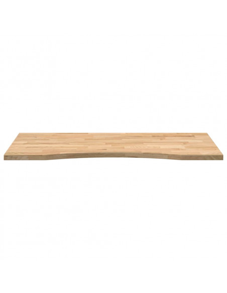Piano Scrivania 100x50x2,5 cm Rovere Massello Non Trattato