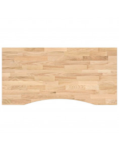 Piano Scrivania 100x60x2,5 cm Rovere Massello Non Trattato