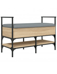 Panca Porta Scarpe Rovere Sonoma 85,5x42x57,5 cm 2