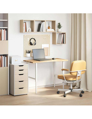 Piano Scrivania 100x60x2,5 cm Rovere Massello Non Trattato