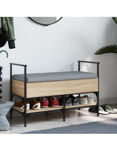 Panca Porta Scarpe Rovere Sonoma 85,5x42x57,5 cm