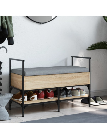 Panca Porta Scarpe Rovere Sonoma 85,5x42x57,5 cm