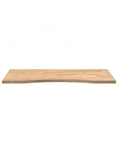 Piano Scrivania 100x60x2,5 cm Rovere Massello Non Trattato