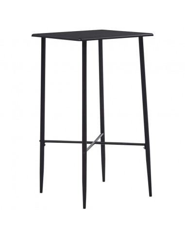 Tavolo da Bar Nero 60x60x111 cm in MDF