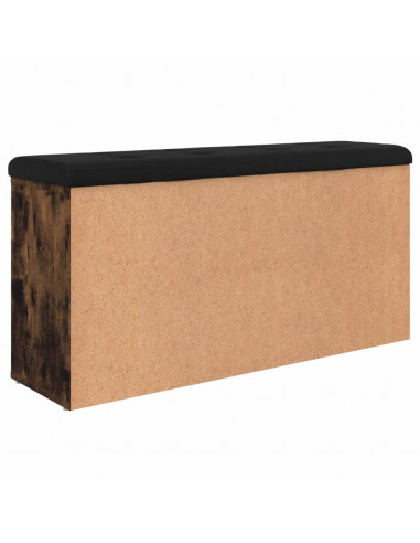 Panca Porta Scarpe Rovere Fumo 102x32x50 cm Legno Multistrato