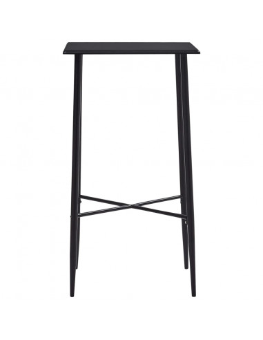 Tavolo da Bar Nero 60x60x111 cm in MDF