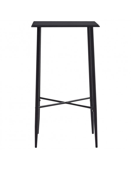 Tavolo da Bar Nero 60x60x111 cm in MDF