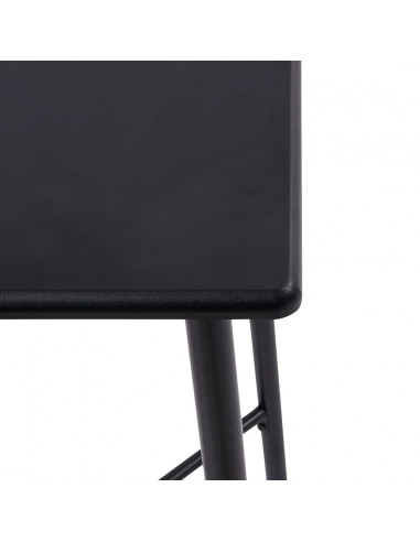 Tavolo da Bar Nero 60x60x111 cm in MDF