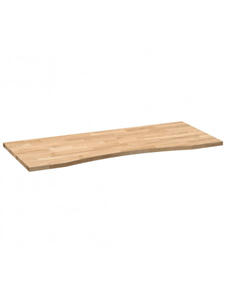 Piano Scrivania 120x50x2,5 cm Rovere Massello Non Trattato