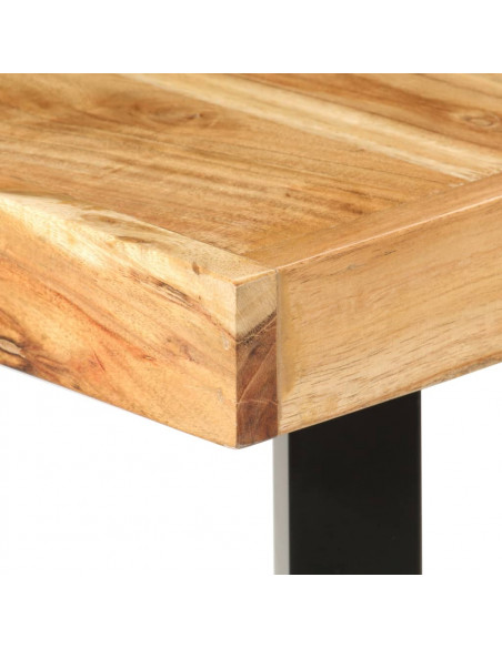 Tavolo da Bar 180x70x107 cm in Legno Massello di Acacia