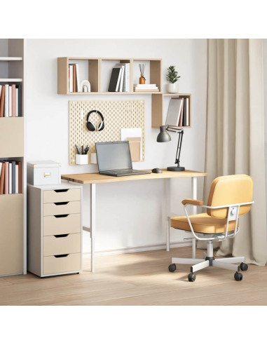 Piano Scrivania 120x60x2,5 cm Rovere Massello Non Trattato