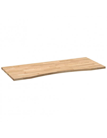Piano Scrivania 120x60x2,5 cm Rovere Massello Non Trattato