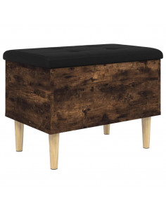 Panca Portaoggetti Rovere Fumo 62x42x46 cm Legno Multistrato 2