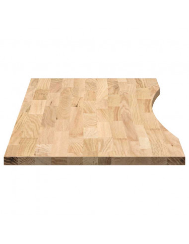 Piano Scrivania 120x60x2,5 cm Rovere Massello Non Trattato