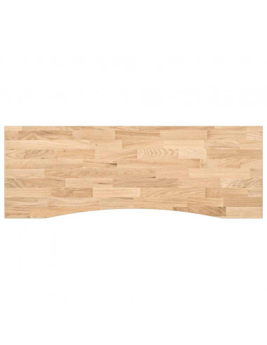 Piano Scrivania 140x50x2,5 cm Rovere Massello Non Trattato
