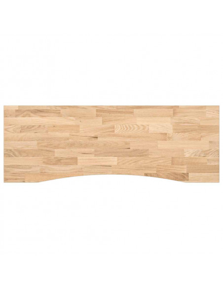 Piano Scrivania 140x50x2,5 cm Rovere Massello Non Trattato