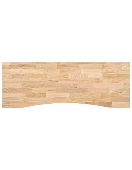 Piano Scrivania 140x60x2,5 cm Rovere Massello Non Trattato