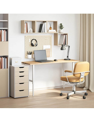 Piano Scrivania 140x60x2,5 cm Rovere Massello Non Trattato