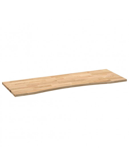 Piano Scrivania 140x60x2,5 cm Rovere Massello Non Trattato