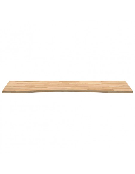 Piano Scrivania 140x60x2,5 cm Rovere Massello Non Trattato