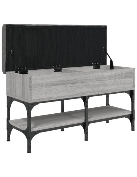 Panca Porta Scarpe Grigio Sonoma 82x32x45 cm Legno Multistrato