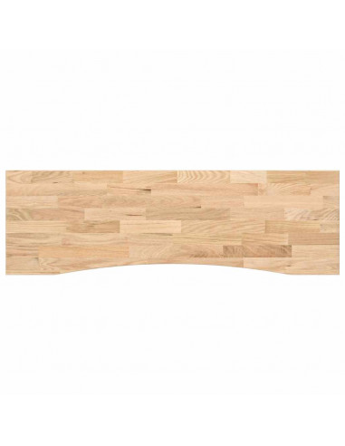 Piano Scrivania 160x50x2,5 cm Rovere Massello Non Trattato