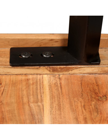 Tavolino da Bar in Legno Massello di Acacia 60x60x107 cm